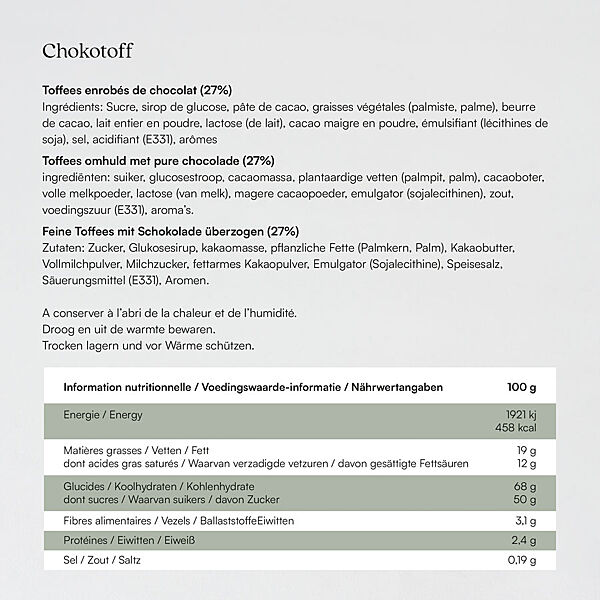 Ava Gevulde Snoeppot Met Kurken Deksel En Eigen Ontwerp - Chokotoffs