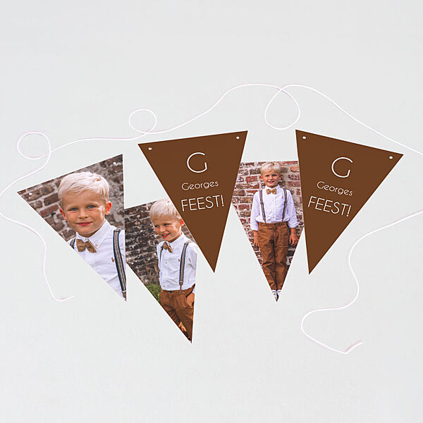 Ava Hippe Vlaggenlijn Met Lederlook Foto's En Tekst