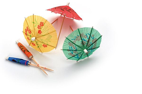 ava IJsgarnituur 8cm Parasol Kleuren Assortiment 150 Stuks