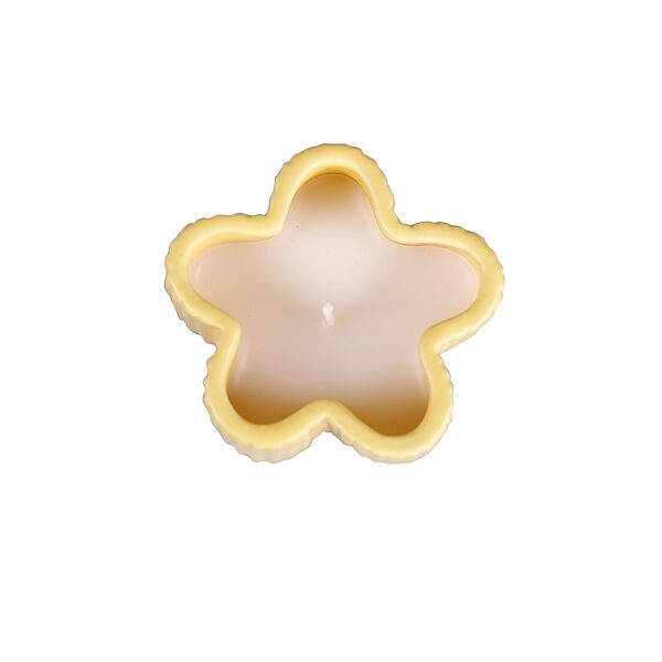 Ava Kaars In Pot Bloem Lichtgeel H 5cm Ø 7 7cm 7 5u