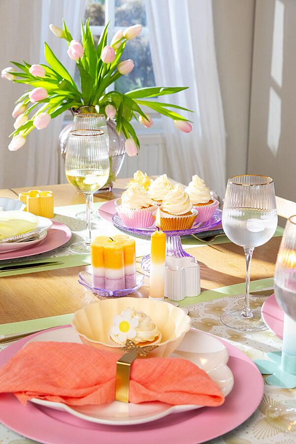 Ava Kaars In Pot Bloem Lichtgeel H 5cm Ø 7 7cm 7 5u