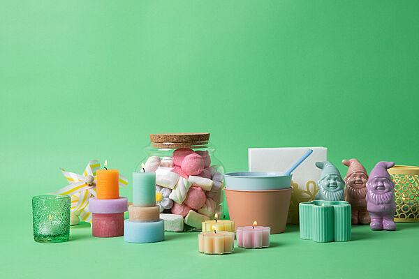 Ava Kaars In Pot Bloem Lichtgroen H 5cm Ø 7 7cm Small 7 5h