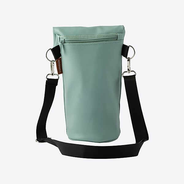 ava Koeltas Voor Fles Vegan Leer Aqua H 34cm Ø 10cm