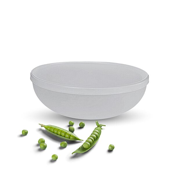 Ava Kom + Deksel Herbruikbaar Semi-Transparant PP 1 8L 2 Stuks