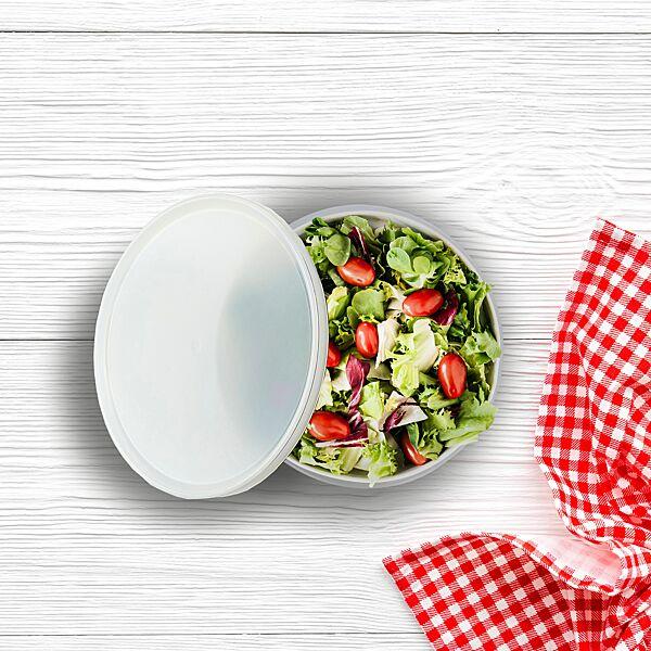 Ava Kom + Deksel Herbruikbaar Semi-Transparant PP 1 8L 2 Stuks