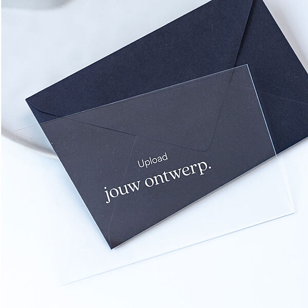 ava Liggende plexi kaart met eigen ontwerp (17 x 11 cm)