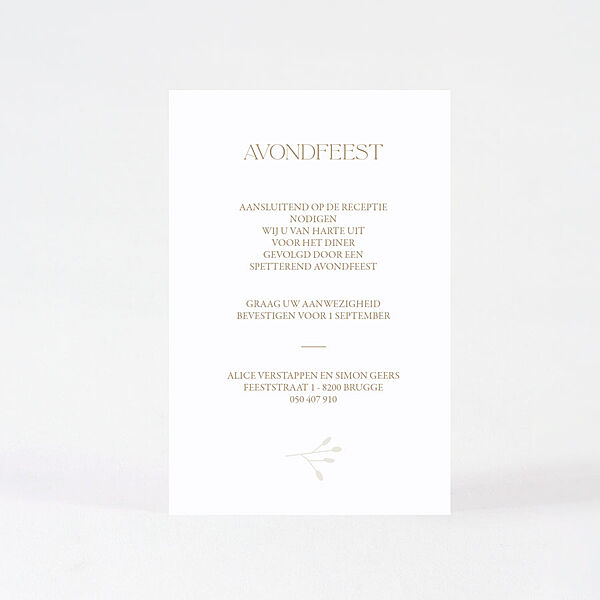 Ava Luxe Pochette Trouwkaart Met Takjes In Spotvernis