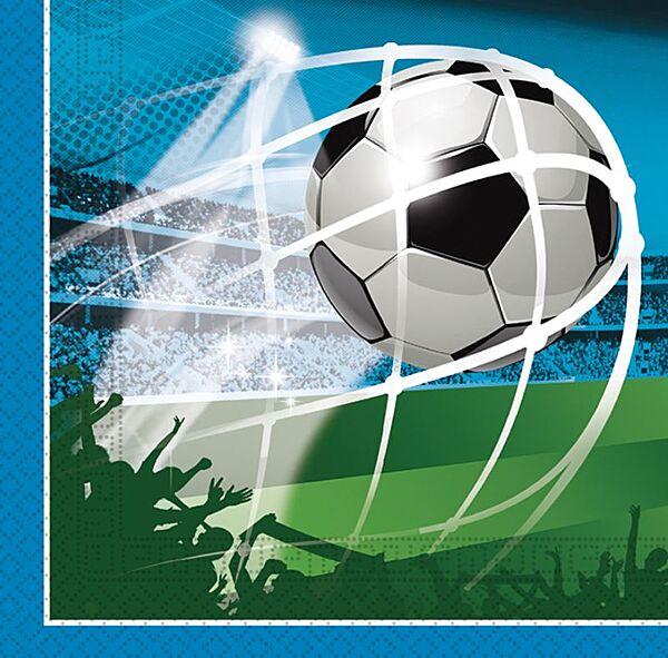 ava Servetten Soccer Fans FSC 33x33cm 2-Laags 20 Stuks