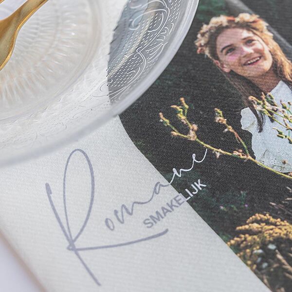 Ava Set Van 9 Bedrukte Servetten Met Foto In Speciale Vorm En Naam