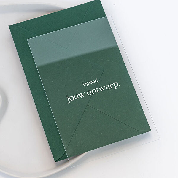 ava Staande plexi kaart met eigen ontwerp (11 x 17 cm)