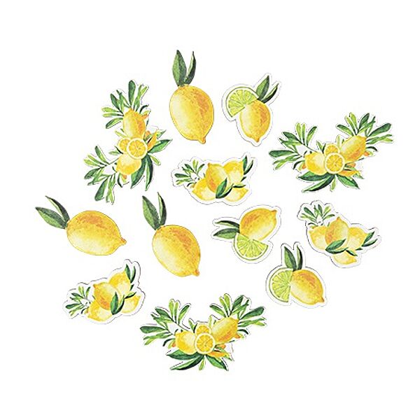 ava Strooigoed Citroenen Hout Geel 5-6 5cm 12 Stuks