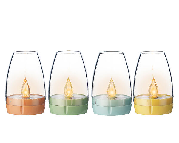 ava Tafellamp Solar H 9cm Ø 6 2cm Oranje/Geel/Groen/Blauw 1 Van De 4