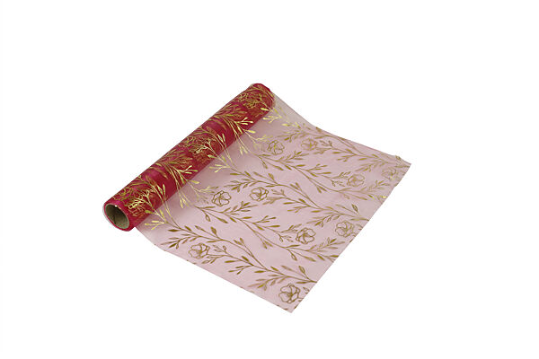 ava Tafelloper Fuchsia Bloementak Organza 3m x 28cm