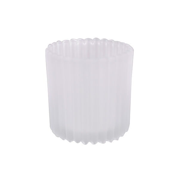 ava Theelichthouder Wit Glas Frosted H 8 8cm Ø 8 7cm