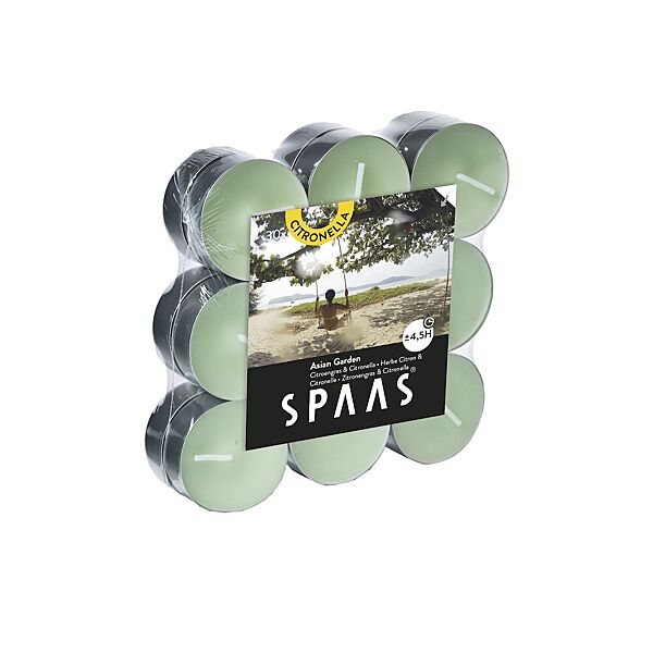 ava Theelichtjes Citronella Asian Garden H 1 9cm Ø 3 9cm 4 5u 18 Stuks