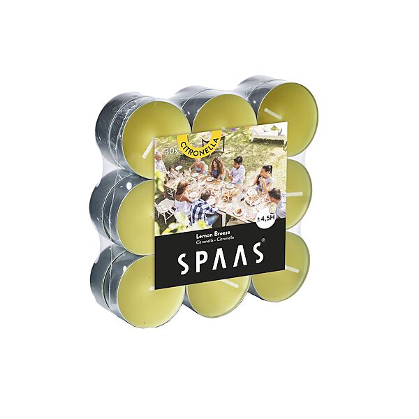 ava Theelichtjes Citronella Lemon Breeze H 1 6cm Ø 3 9cm 4 5u 18 Stuks