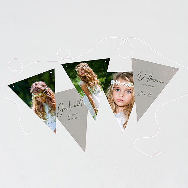 Ava Trendy Vlaggenlijn Grijsgroen Met Foto's En Tekst