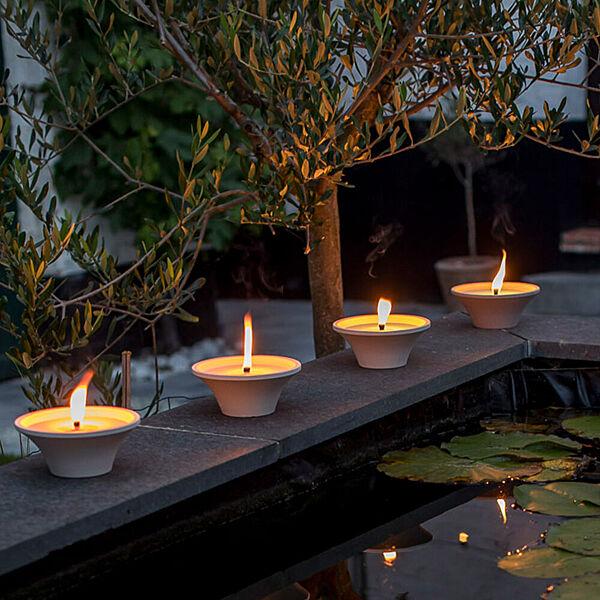 Ava Tuinkaars Citronella Witte Terracotta + Gele Vulling H 7 5cm Ø 18cm 9u