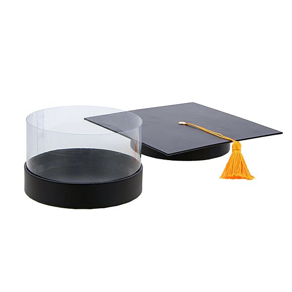 Ava Vensterdoos Zwart Doctoraalhoed 15x15x6 8cm Ø 10cm