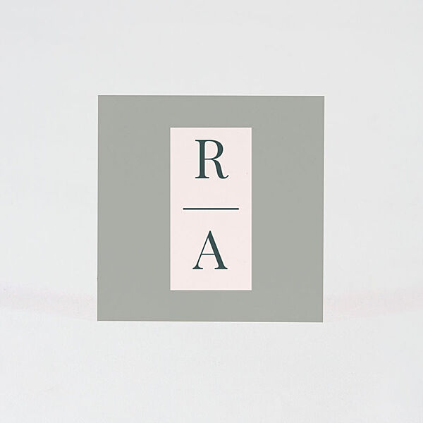 Ava Vierkante Sticker Colorblocking Met Initialen (5x5cm)