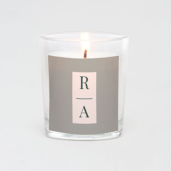 Ava Vierkante Sticker Colorblocking Met Initialen (5x5cm)