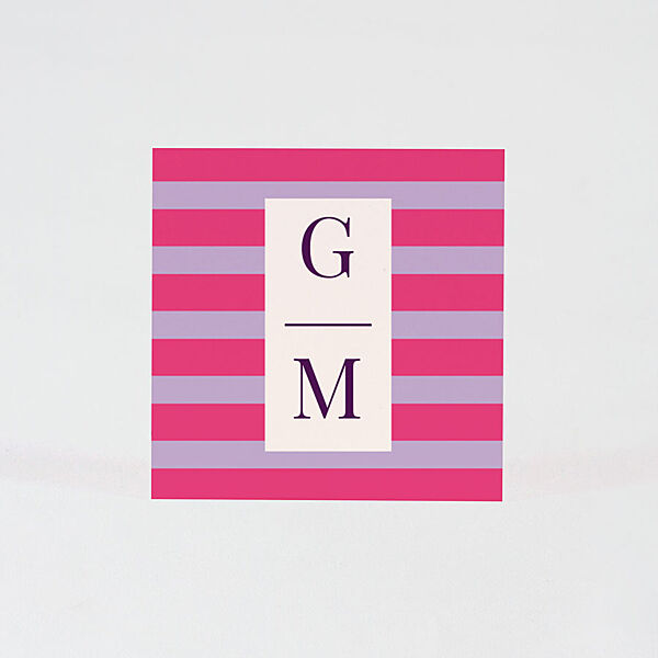 Ava Vierkante Sticker Colorblocking Met Streepjes En Initialen (5x5cm)