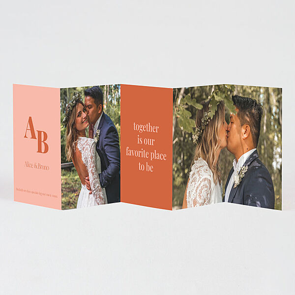 Ava Vijfluik Bedankkaartje Color Blocking Met Foto's