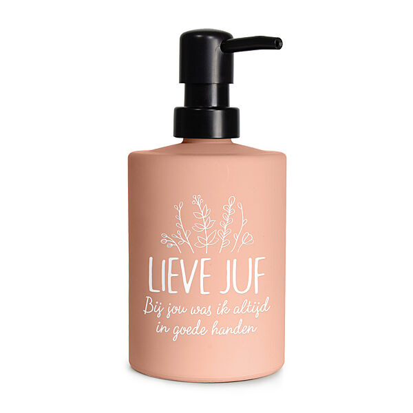 ava Zeeppompje Roze "Lieve Juf Bij Jou Was Ik In Goede Handen"