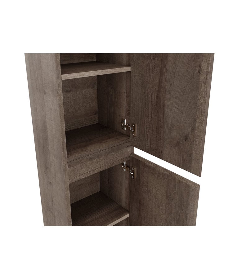 Badplaats Badkamerkast Angela 35 X 35 X 160 Cm - Bruin Eiken