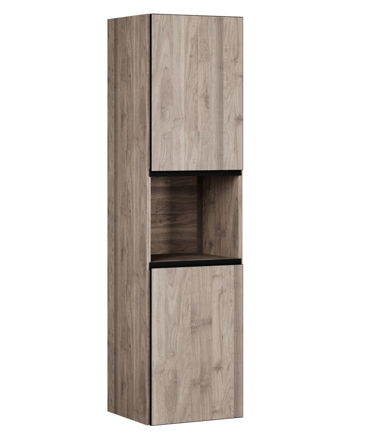 badplaats Badkamerkast Lonato 40 x 33 x 149 cm - grijs eiken