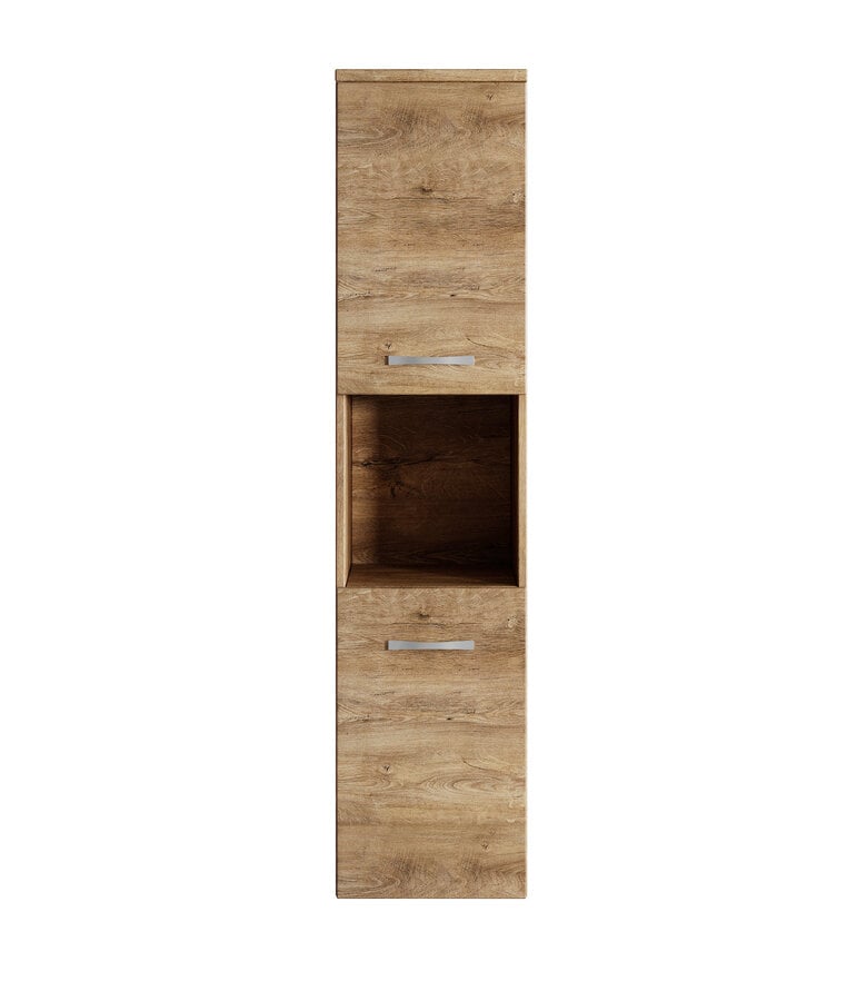 Badplaats Badkamerkast Montreal 30 X 30 X 131 Cm - Bruin Eiken