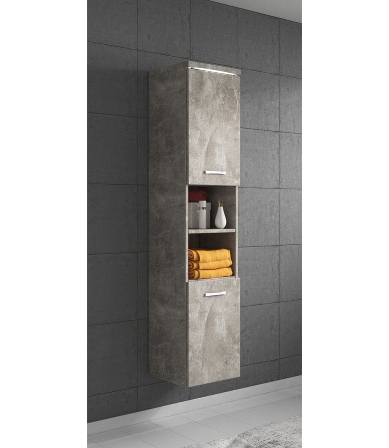 Badplaats Badkamerkast Paso 35 X 35 X 160 Cm - Beton Grijs