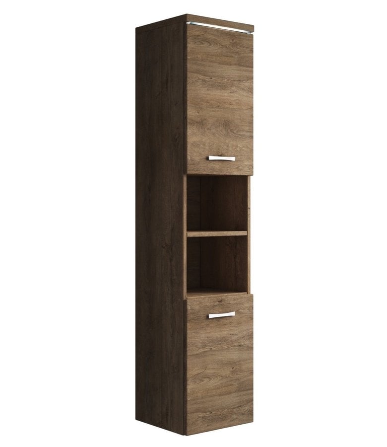 badplaats Badkamerkast Paso 35 x 35 x 160 cm - bruin eiken