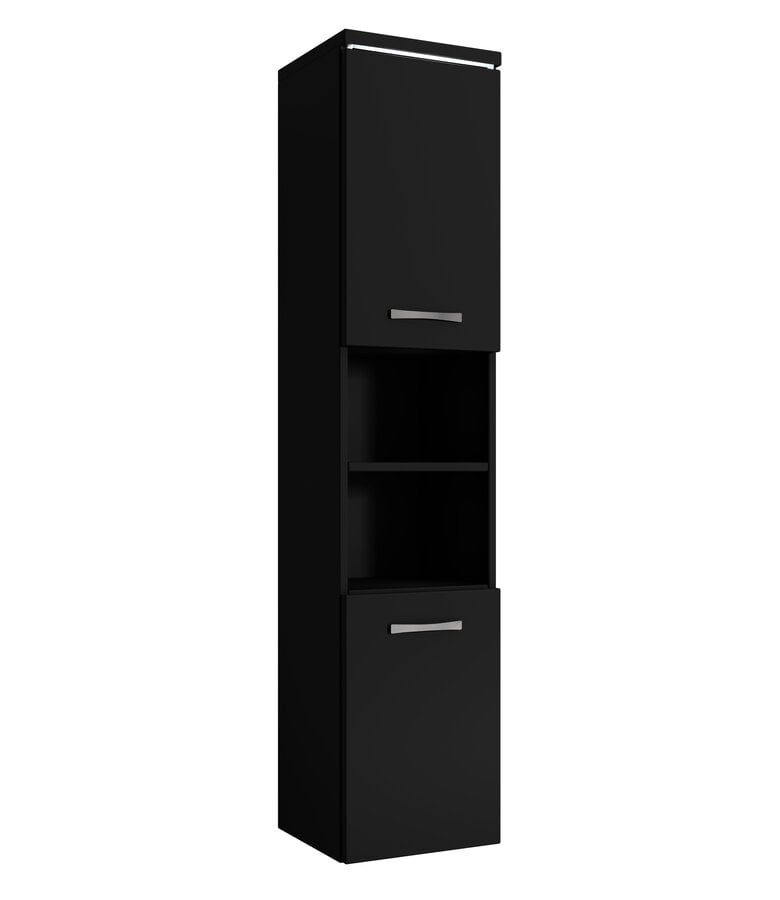 badplaats Badkamerkast Paso 35 x 35 x 160 cm - mat zwart