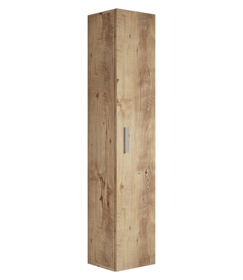 badplaats Badkamerkast Pluto 30 x 30 x 150 cm - kastanje eiken