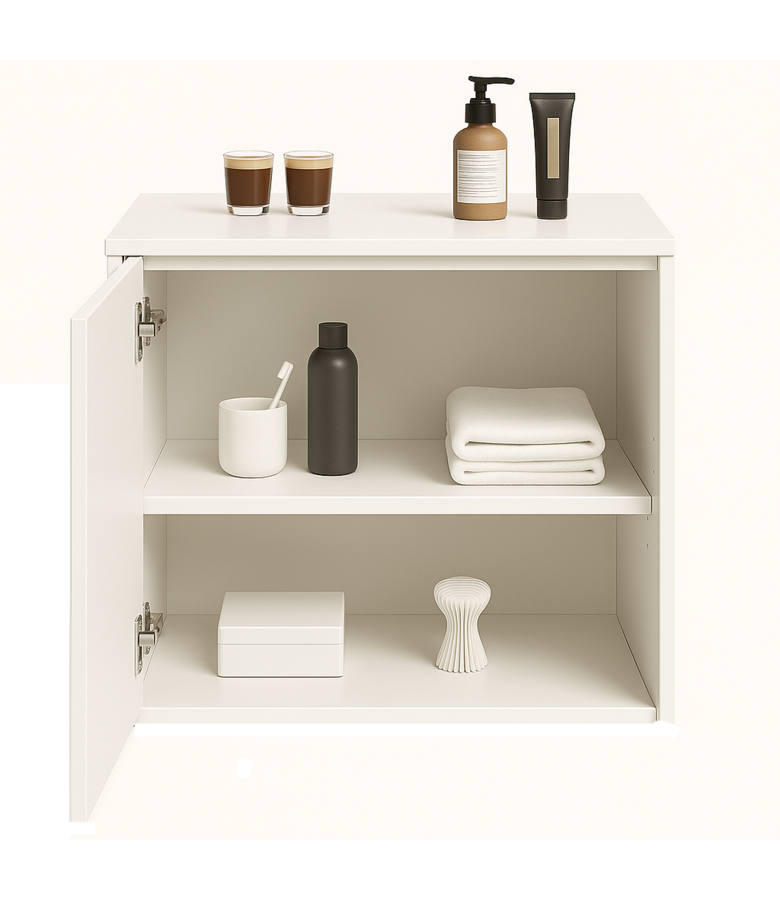 Badplaats Badkamerkast Reno 45 X 32 X 50 Cm - Hoogglans Wit