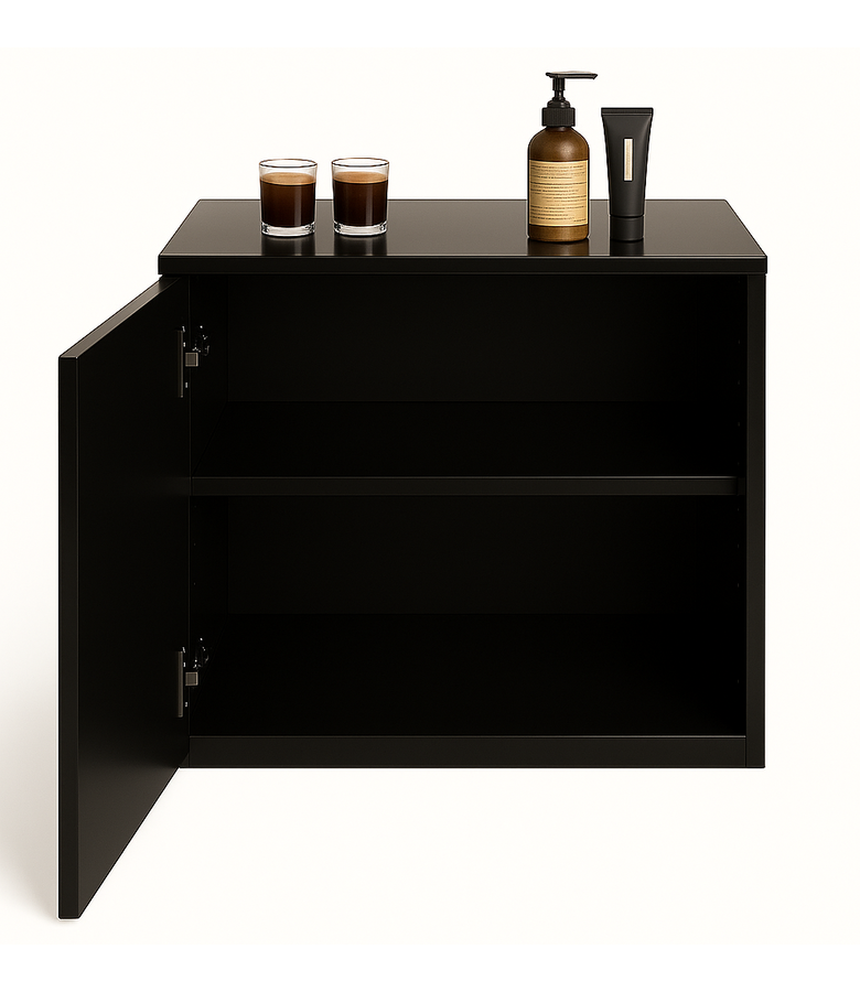 Badplaats Badkamerkast Reno 45 X 32 X 50 Cm - Hoogglans Zwart