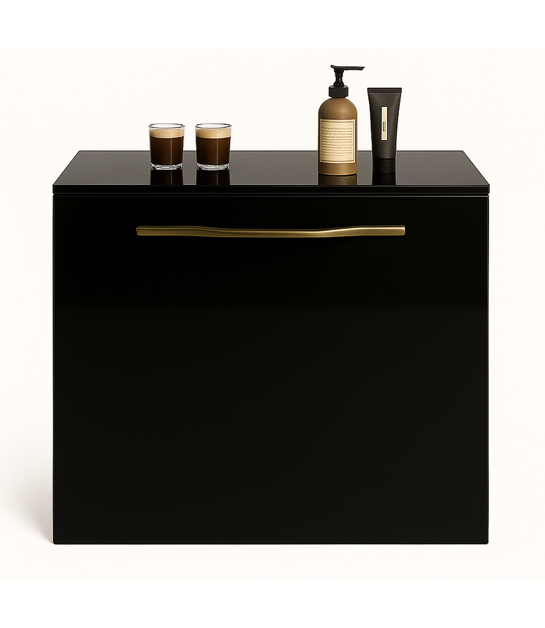 badplaats Badkamerkast Reno 45 x 32 x 50 cm - hoogglans zwart