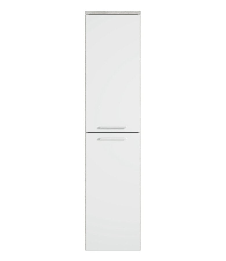 Badplaats Badkamerkast Saturnus 35 X 35 X 130 Cm - Beton Grijs Met Wit