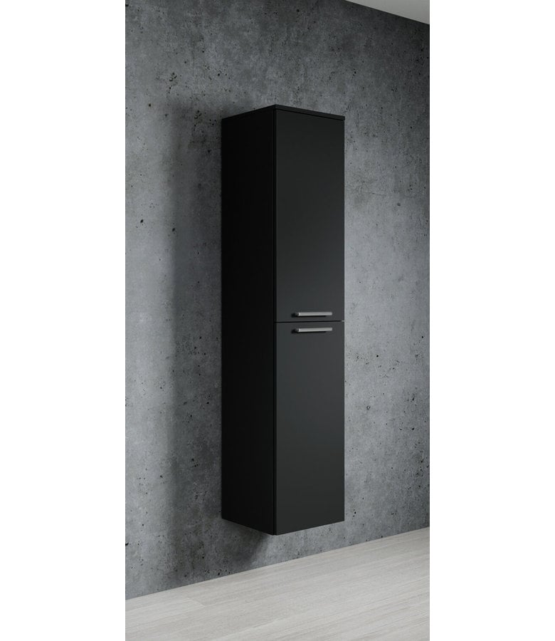 Badplaats Badkamerkast Venus 30 X 30 X 160 Cm - Mat Zwart