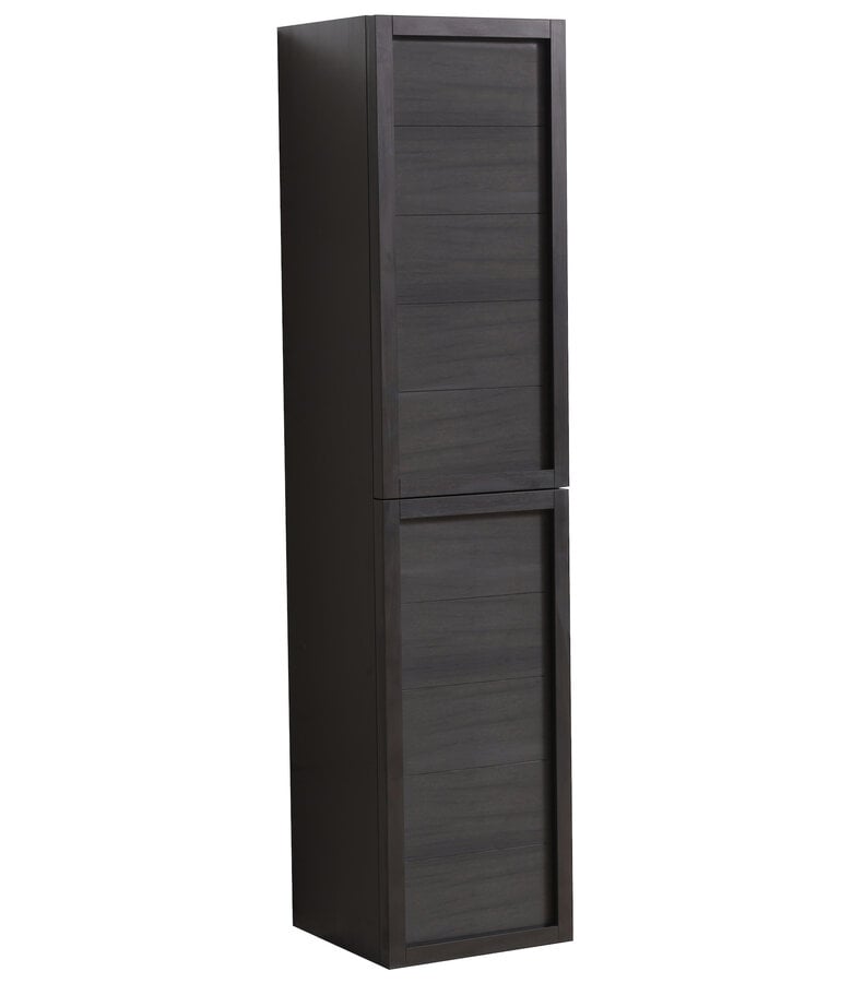 badplaats Badkamerkast Vermont 40 x 40 x 172 cm - zwart houtnerf badplaats Badkamerkast Vermont 40 x 40 x 172 cm - zwart houtnerf