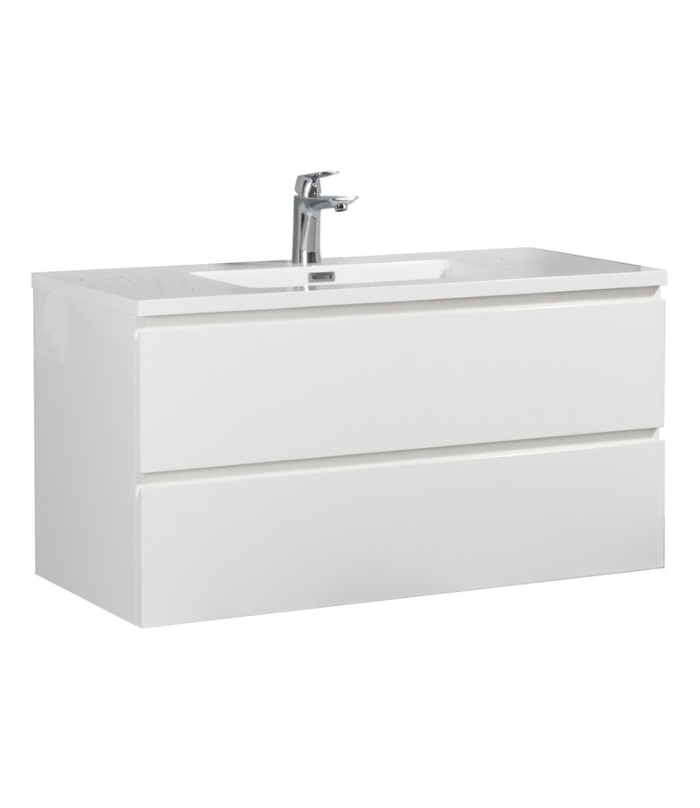 badplaats Badkamermeubel Angela 100cm - hoogglans wit