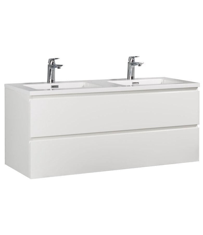 badplaats Badkamermeubel Angela 120cm - hoogglans wit