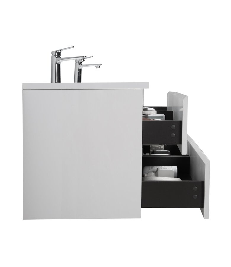 Badplaats Badkamermeubel Angela 160cm - Hoogglans Wit