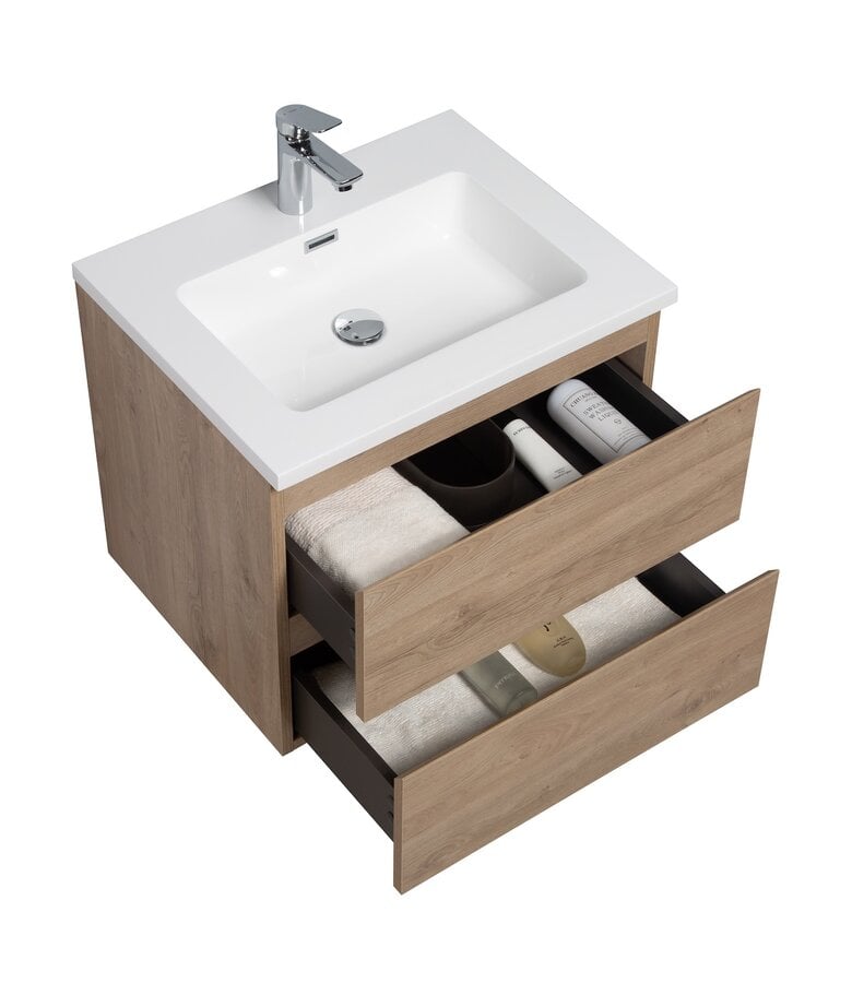 Badplaats Badkamermeubel Angela 60cm - Kastanje Eiken