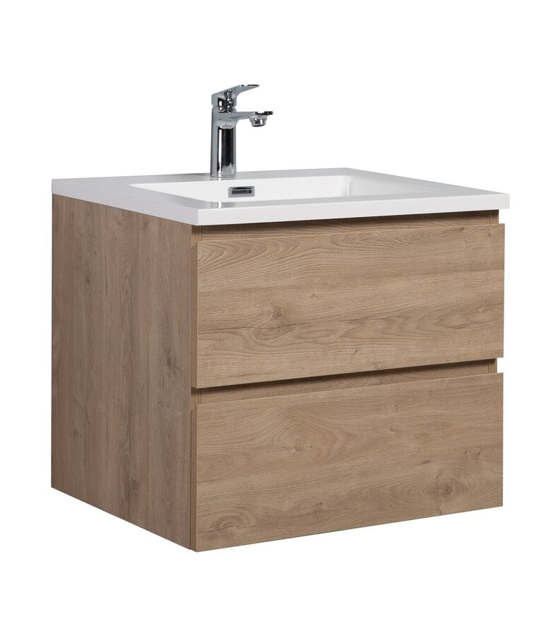 badplaats Badkamermeubel Angela 60cm - kastanje eiken