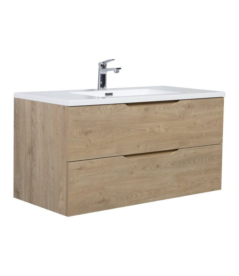 badplaats Badkamermeubel Cairo 100cm - kastanje eiken