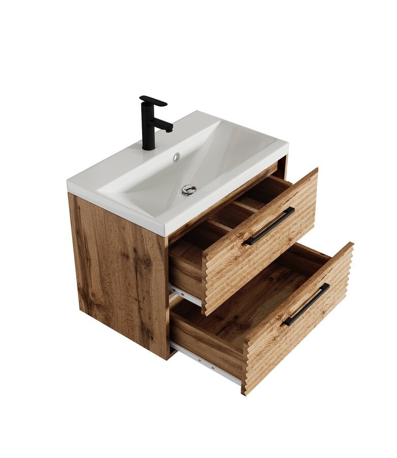 Badplaats Badkamermeubel Etna 01 60cm Met Wastafel - Eiken