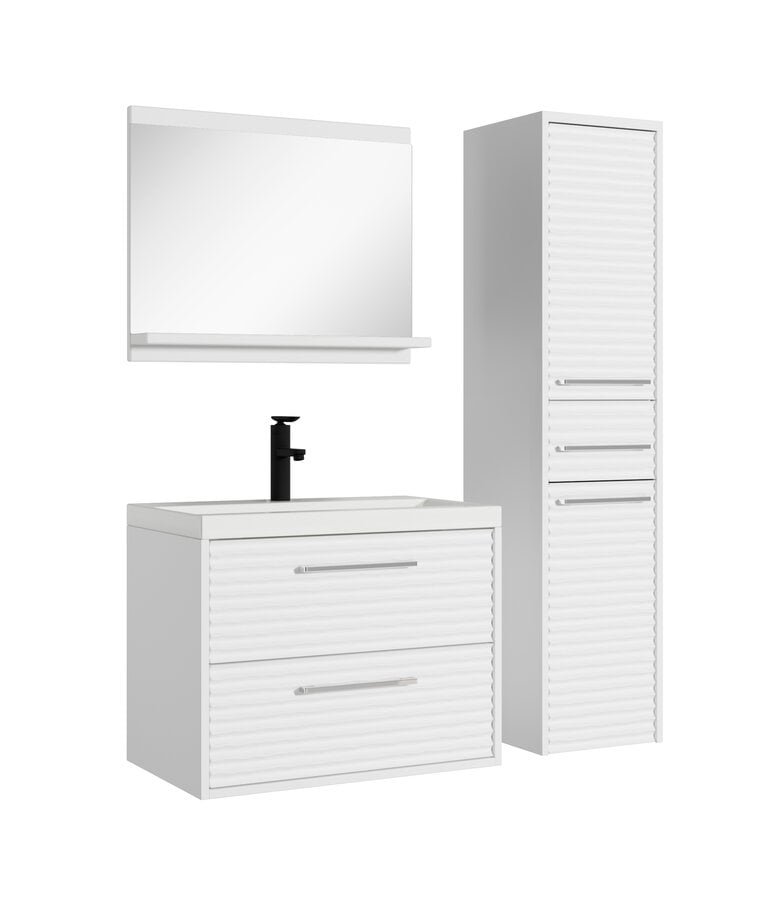 badplaats Badkamermeubel Etna 60cm complete set - wit badplaats Badkamermeubel Etna 60cm complete set - wit