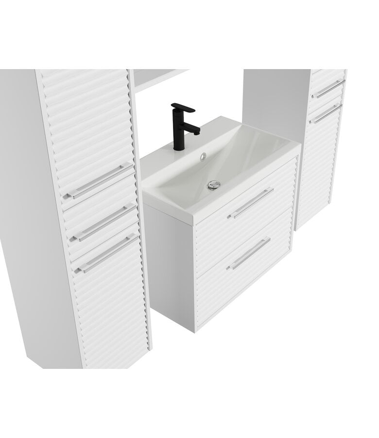Badplaats Badkamermeubel Etna 60cm XL Complete Set - Wit